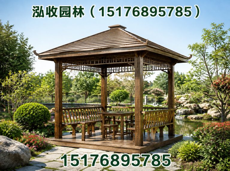 儋州京津冀防腐木工程展示图